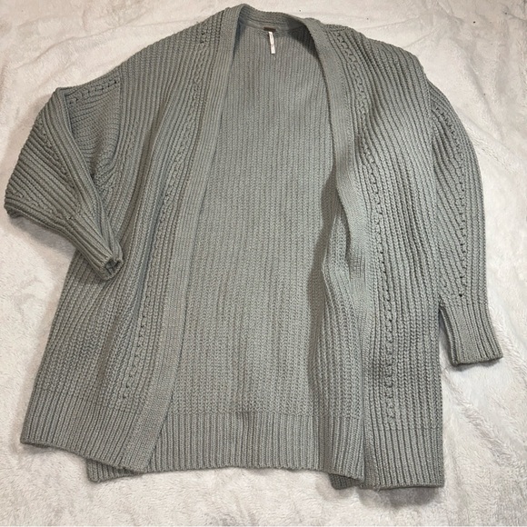 Free People Light Gray Women's Cardigan - Picture 1 of 5